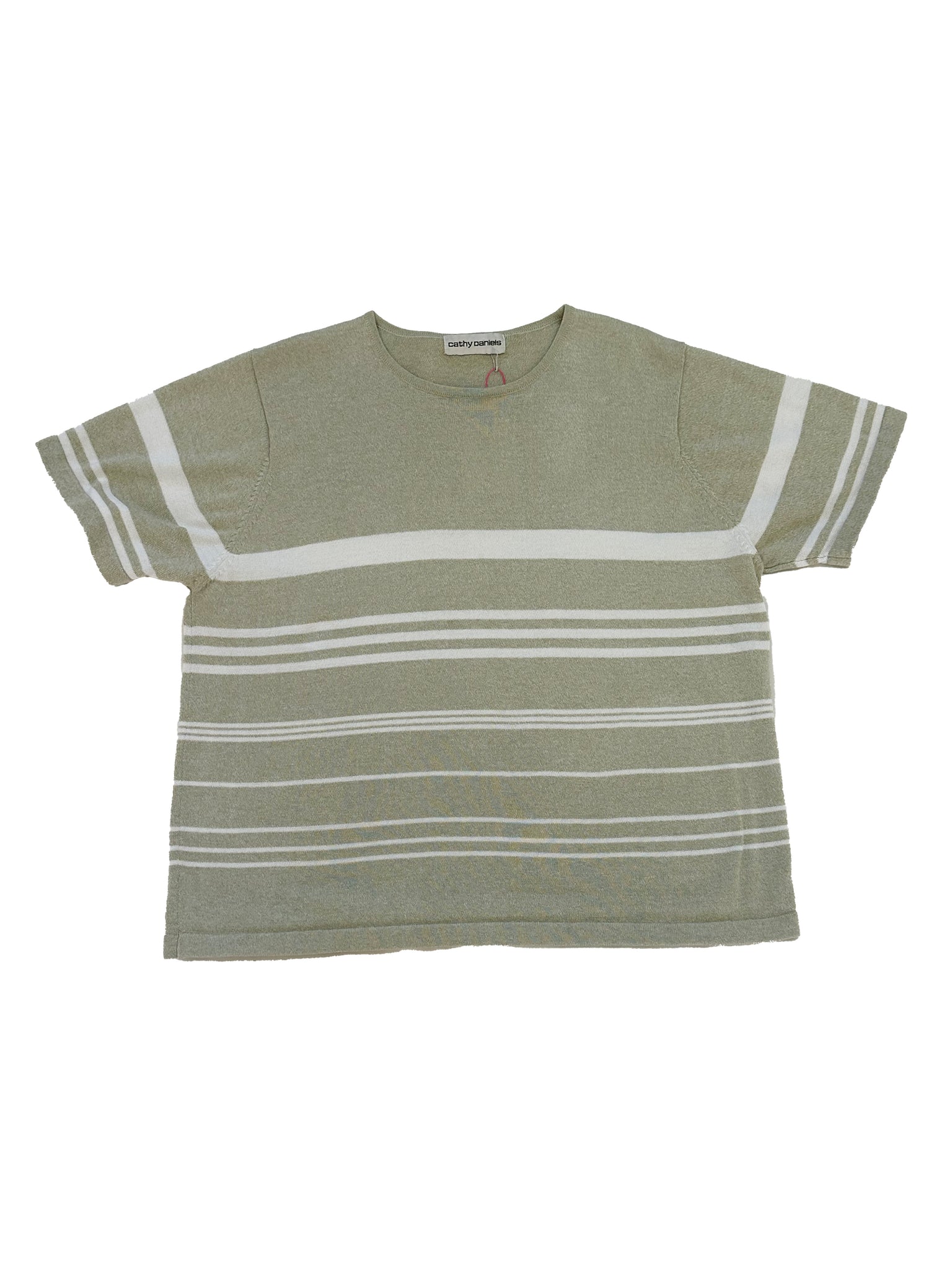Striped Knit Short-Sleeve