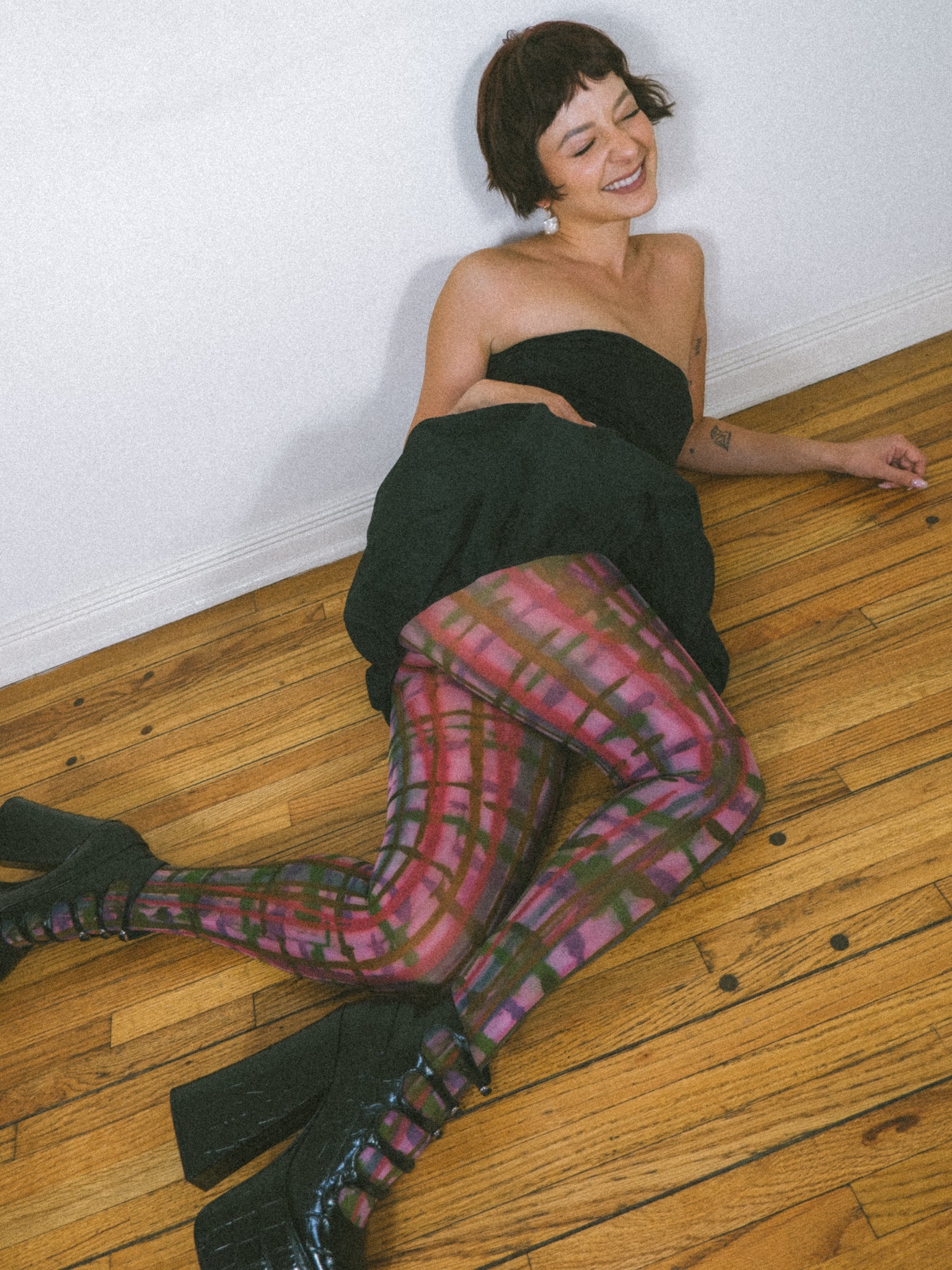 Hand-Dyed Plaid Tights – Infinite