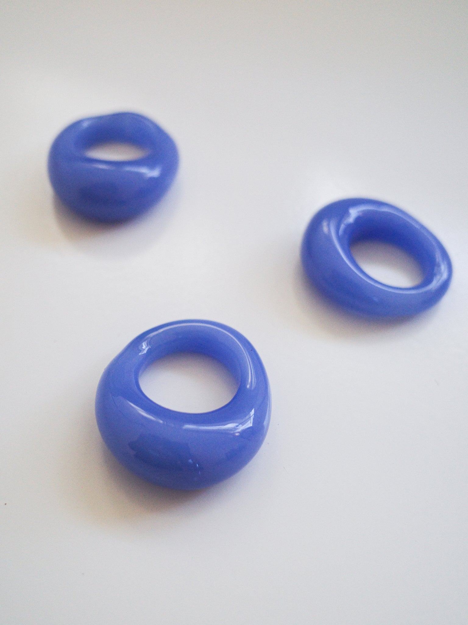 Glass Ring in Periwinkle