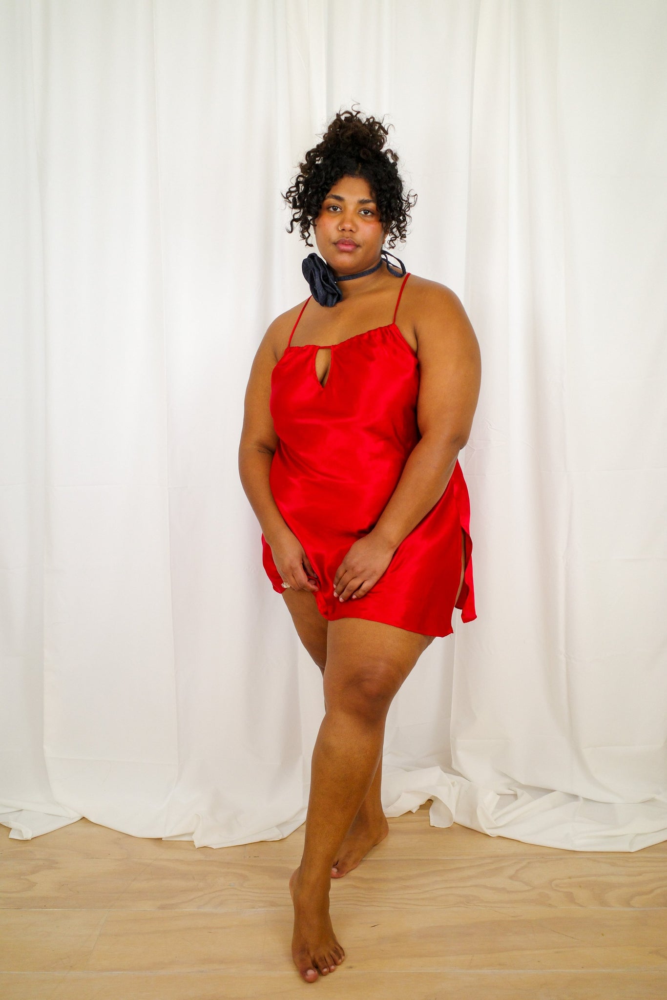 Spicy Red Slip Dress
